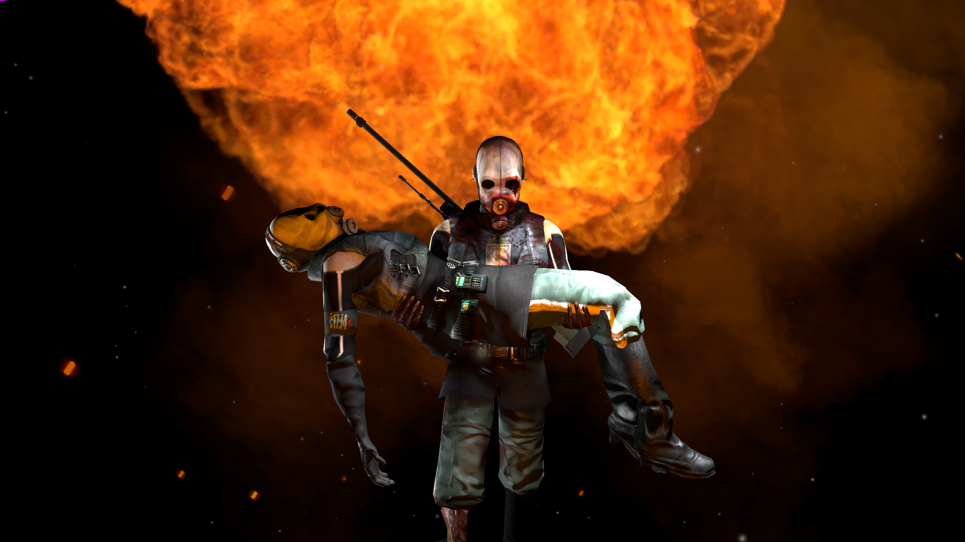 Epic walking out of fire